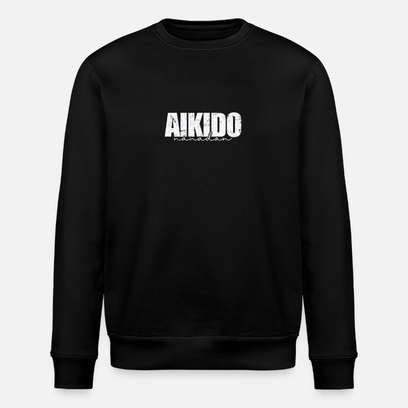 Aïkido Nanadan Arts martiaux japonais - Sweat bio ROLLER Stanley/Stella Unisexe - noir
