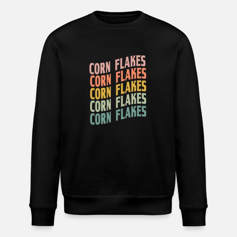 Corn flakes - Stanley/Stella ROLLER Unisex Organic Sweatshirt - black