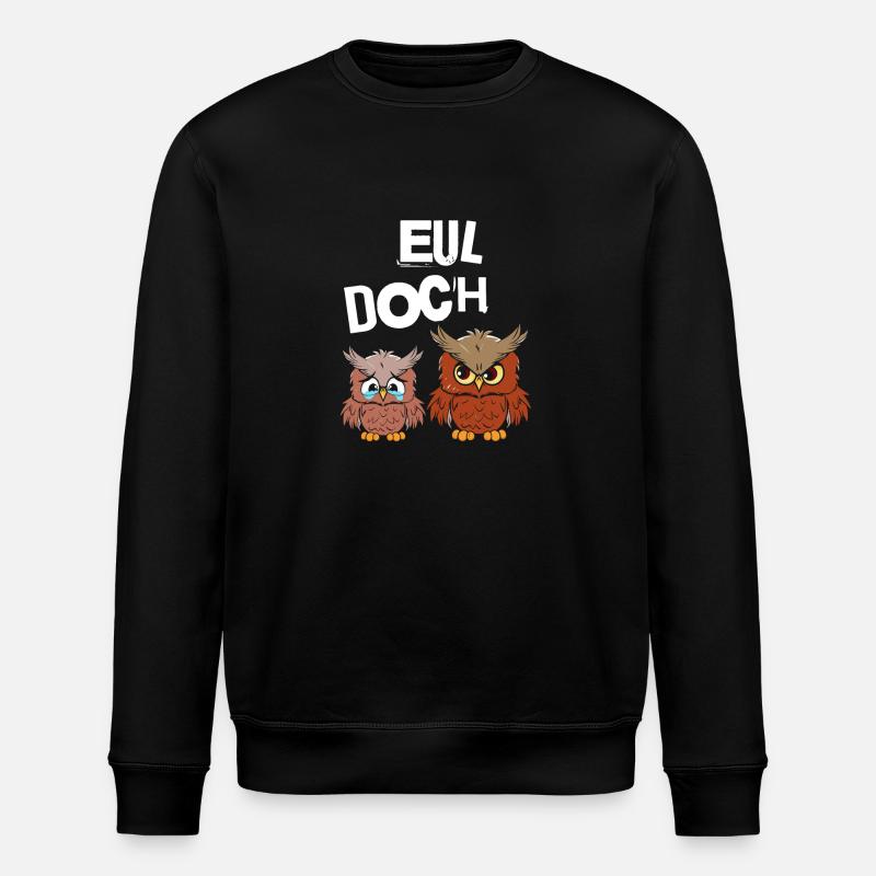 Hibou Oui - Sweat bio ROLLER Stanley/Stella Unisexe - noir