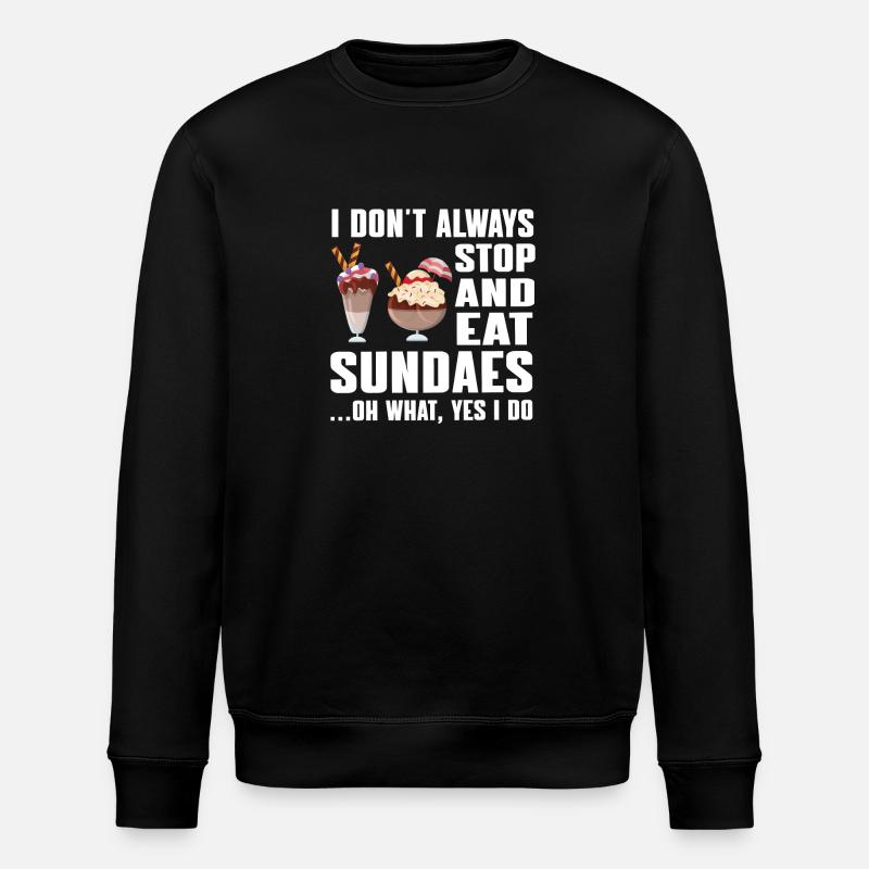 T-shirt Sundae drôle - Sweat bio ROLLER Stanley/Stella Unisexe - noir