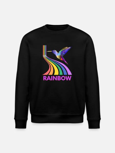 Regenbogen - Stanley/Stella Unisex Bio-Sweatshirt ROLLER - Schwarz