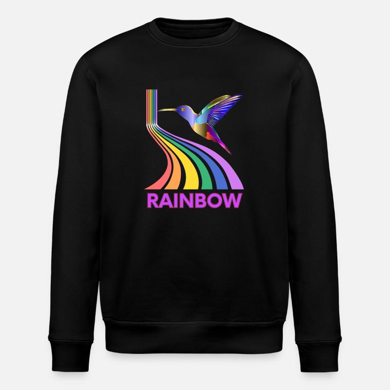 Arc-en-ciel - Sweat bio ROLLER Stanley/Stella Unisexe - noir