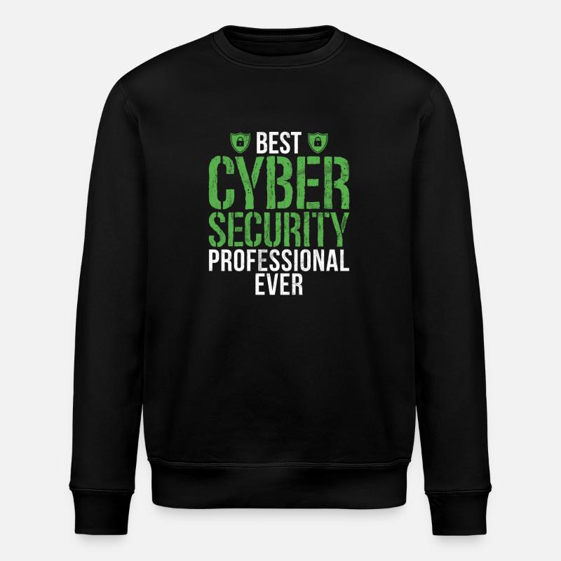 Cyber-sicherheits-hacker-hacking - Stanley/Stella Unisex Bio-Sweatshirt ROLLER - Schwarz