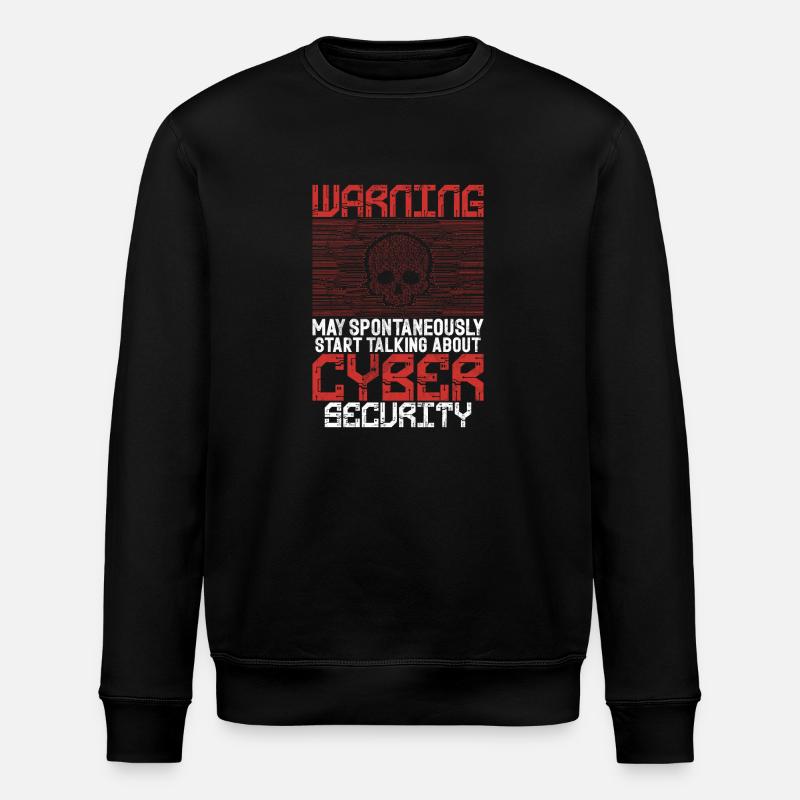 Cyber security hacker hacking - Stanley/Stella ROLLER Unisex Organic Sweatshirt - black