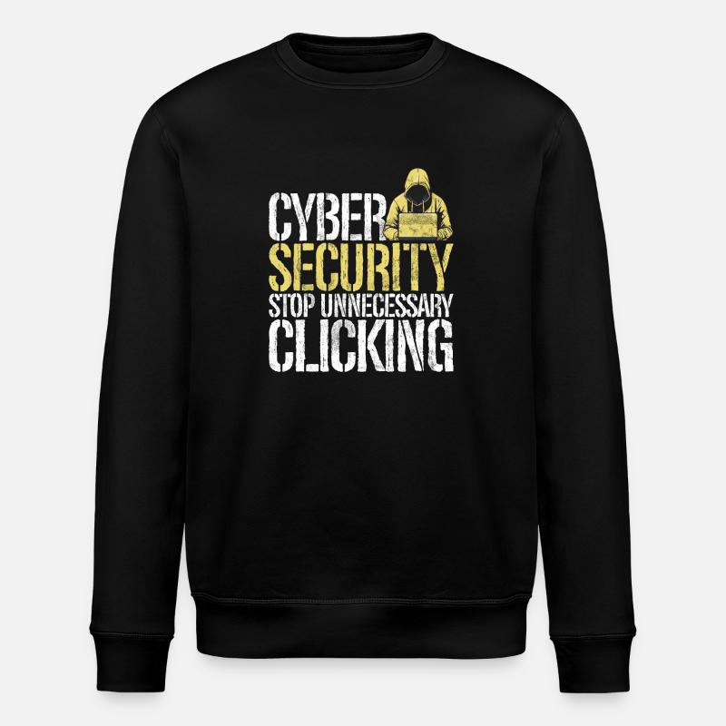 Cyber-sicherheits-hacker-hacking - Stanley/Stella Unisex Bio-Sweatshirt ROLLER - Schwarz
