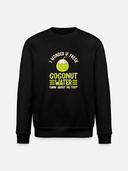 Coconut Water Lover - Stanley/Stella ROLLER Unisex Organic Sweatshirt - black