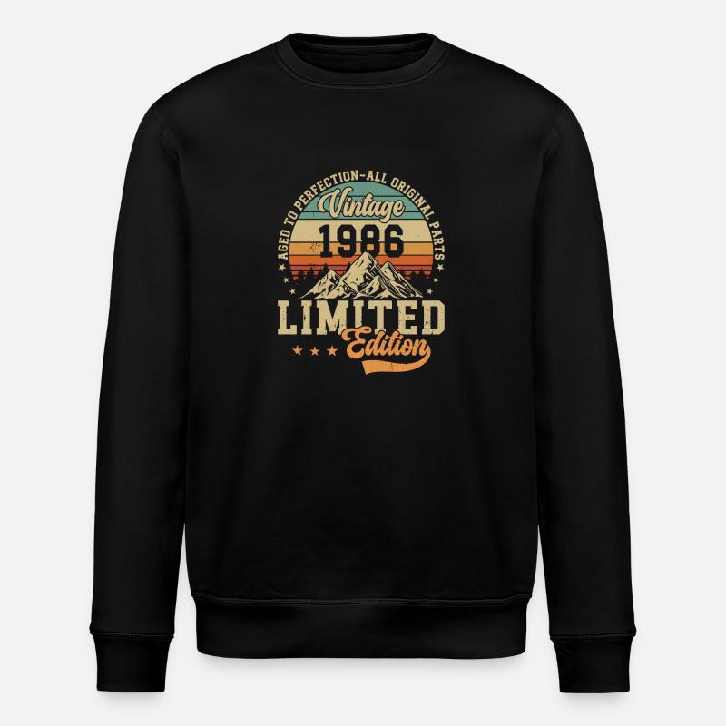 Millésime 1986 Légendes - Sweat bio ROLLER Stanley/Stella Unisexe - noir