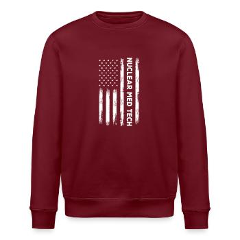 NuklearAmerican Nuclear Med Tech - Stanley/Stella Unisex Bio-Sweatshirt ROLLER - Burgunderrot - Vorne - Nik (191cm)