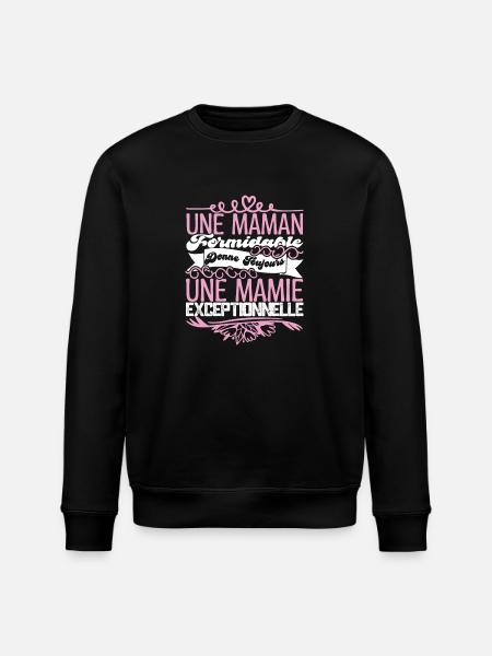 VNFEEB24Grandma Gift- An Exceptional Granny - Stanley/Stella ROLLER Unisex Organic Sweatshirt - black
