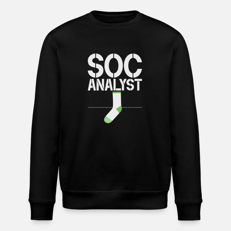 Cyber-sicherheits-hacker-hacking - Stanley/Stella Unisex Bio-Sweatshirt ROLLER - Schwarz