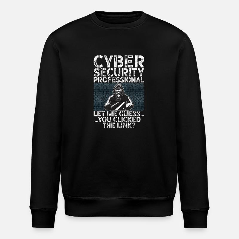 Cyber security hacker hacking - Stanley/Stella ROLLER Unisex Organic Sweatshirt - black
