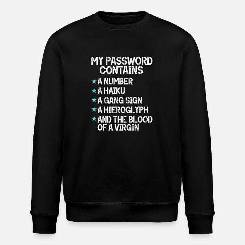 Cyber-sicherheits-hacker-hacking - Stanley/Stella Unisex Bio-Sweatshirt ROLLER - Schwarz