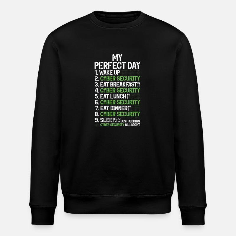 Cyber security hacker hacking - Stanley/Stella ROLLER Unisex Organic Sweatshirt - black