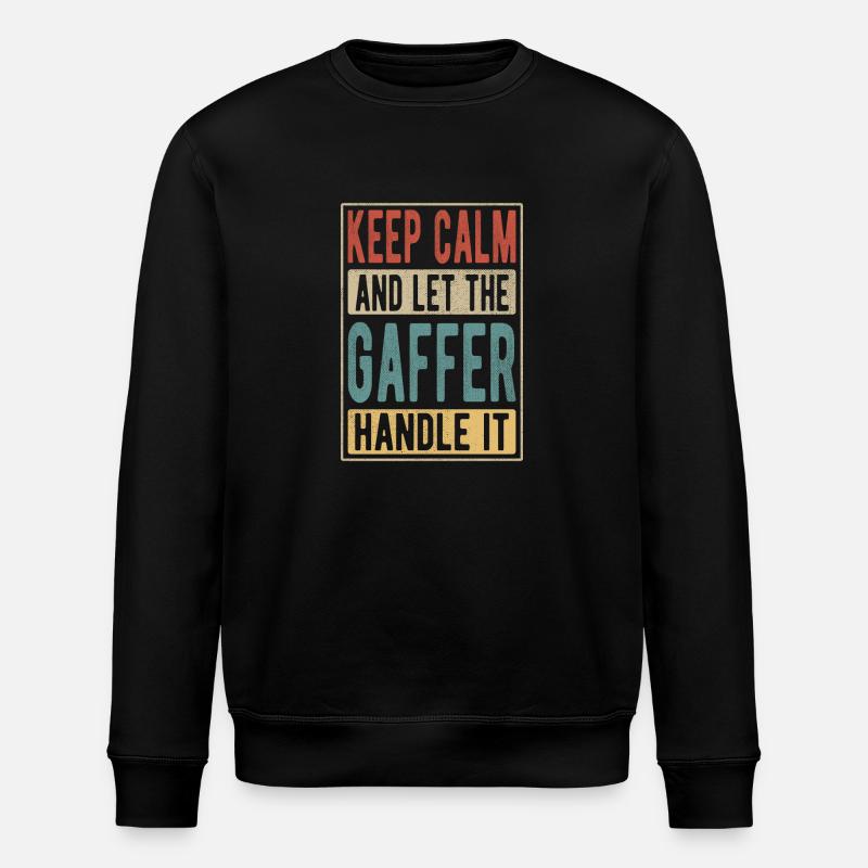 Gaffer Retro Gift - Stanley/Stella ROLLER Unisex Organic Sweatshirt - black