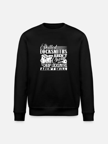 Locksmith Skilled Locksmiths Aren't Cheap - Stanley/Stella ROLLER Unisex Organic Sweatshirt - black