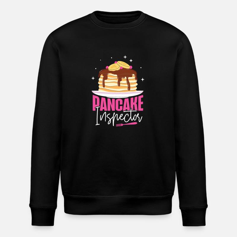 Pancake Lover Kids Pancake - Stanley/Stella ROLLER Unisex Organic Sweatshirt - black