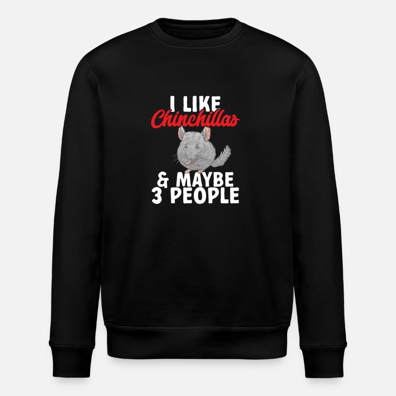 Chinchilla - Stanley/Stella ROLLER Unisex Organic Sweatshirt - black
