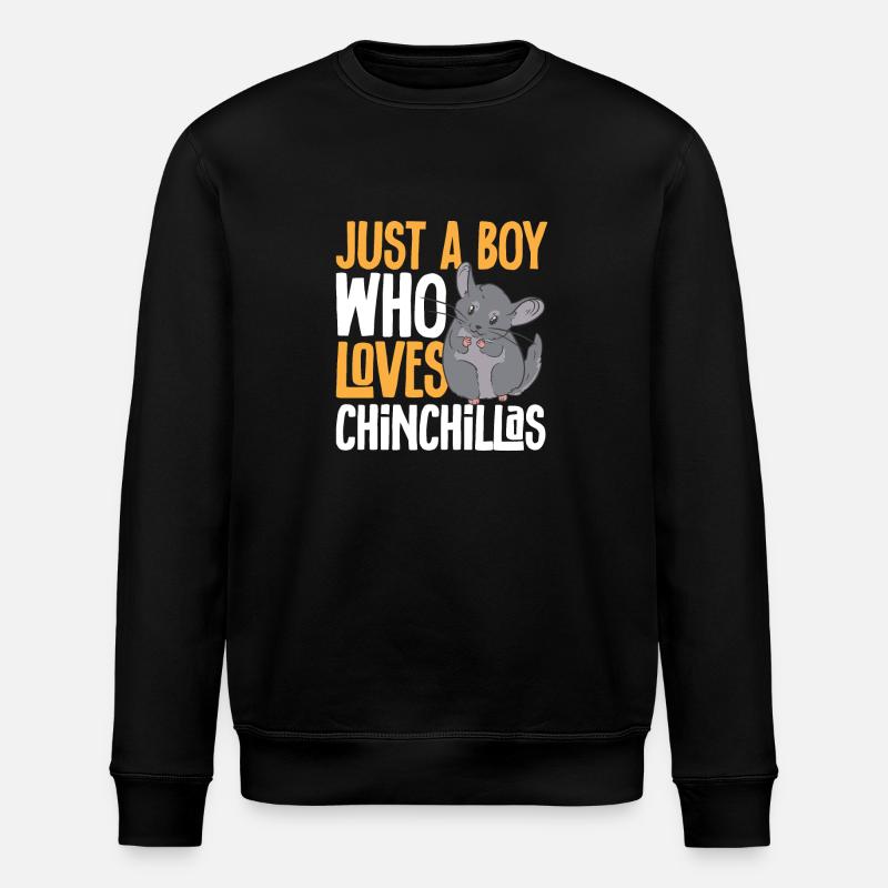 Chinchilla - Stanley/Stella Unisex Bio-Sweatshirt ROLLER - Schwarz