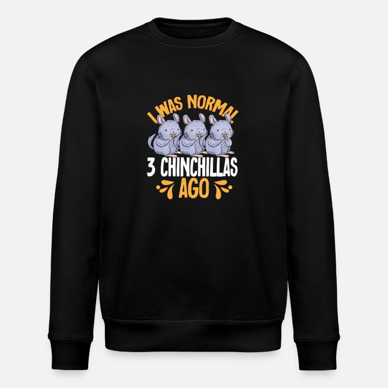 Chinchilla - Stanley/Stella Unisex Bio-Sweatshirt ROLLER - Schwarz