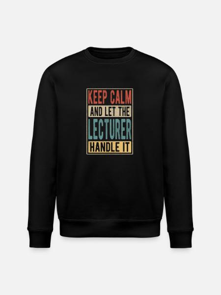 Lecturer Retro Gift - Stanley/Stella ROLLER Unisex Organic Sweatshirt - black