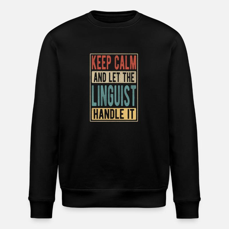 Cadeau rétro linguiste - Sweat bio ROLLER Stanley/Stella Unisexe - noir