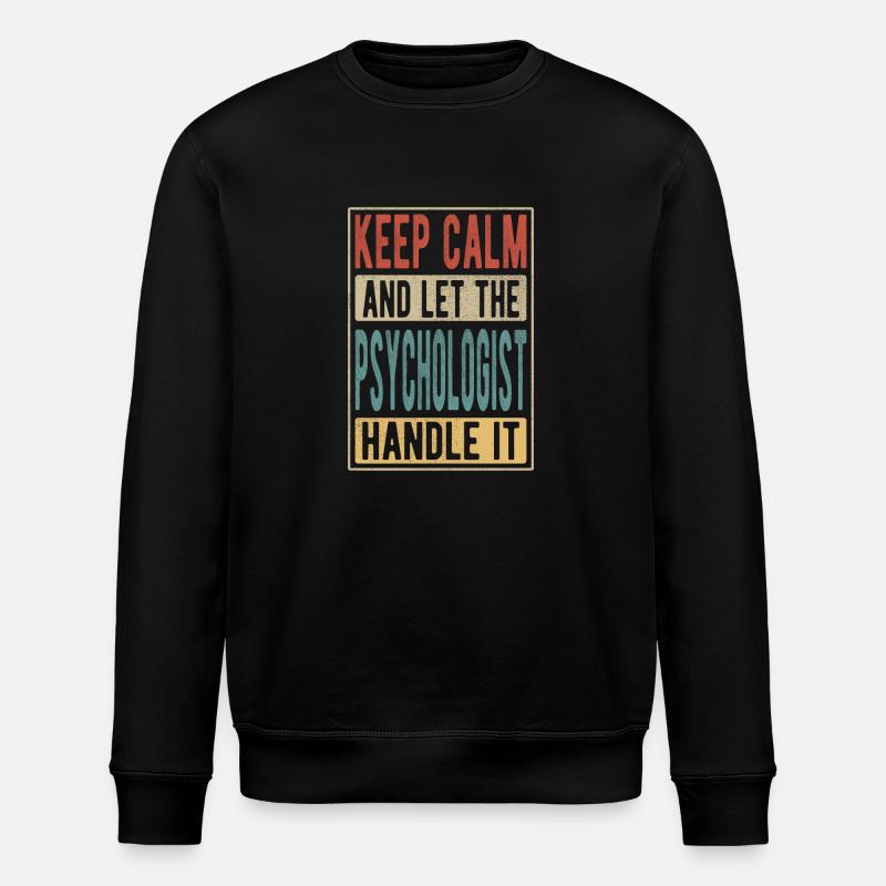 Psychologue rétro cadeau - Sweat bio ROLLER Stanley/Stella Unisexe - noir