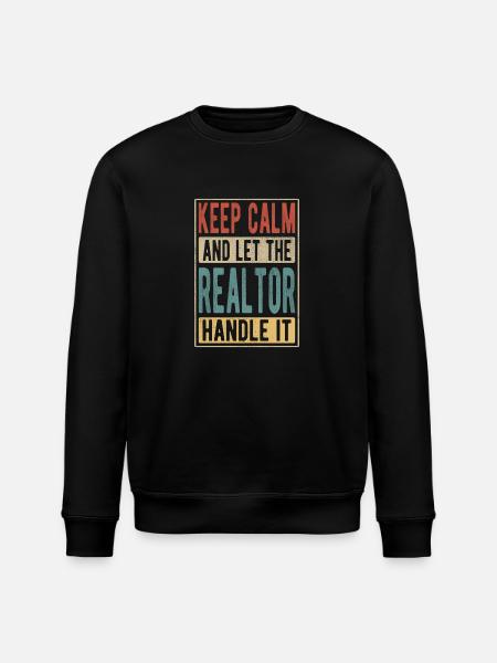 Makler Retro Geschenk - Stanley/Stella Unisex Bio-Sweatshirt ROLLER - Schwarz