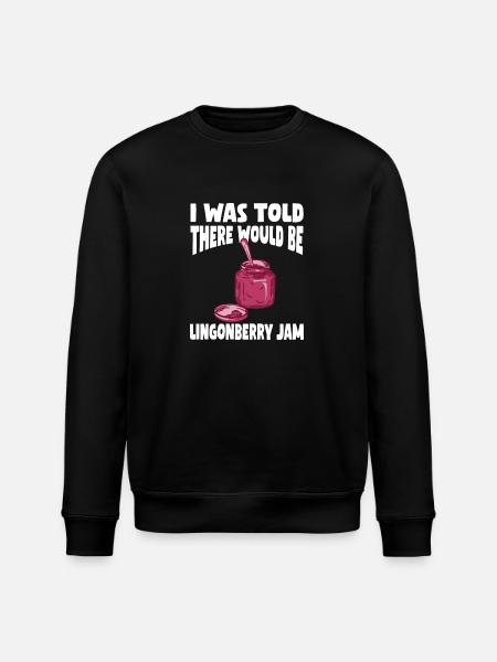 Swedish Lovers Swedish Cranberry Marme - Stanley/Stella ROLLER Unisex Organic Sweatshirt - black