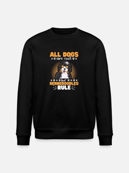 Bernedoodle Hund - Stanley/Stella Unisex Bio-Sweatshirt ROLLER - Schwarz