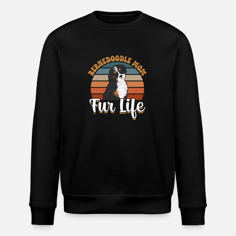 Bernedoodle Hund - Stanley/Stella Unisex Bio-Sweatshirt ROLLER - Schwarz
