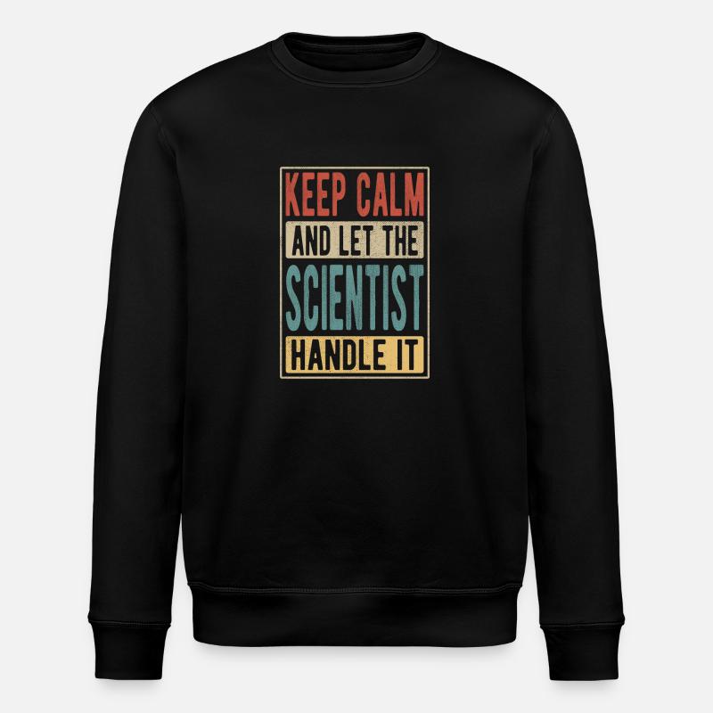 Cadeau rétro scientifique - Sweat bio ROLLER Stanley/Stella Unisexe - noir