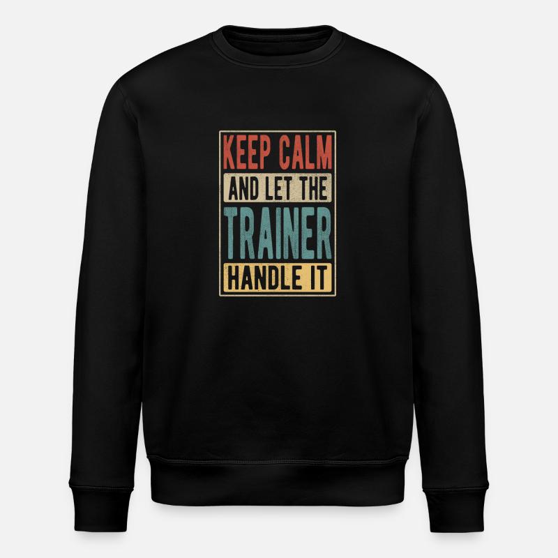 Trainer Retro Gift - Stanley/Stella ROLLER Unisex Organic Sweatshirt - black