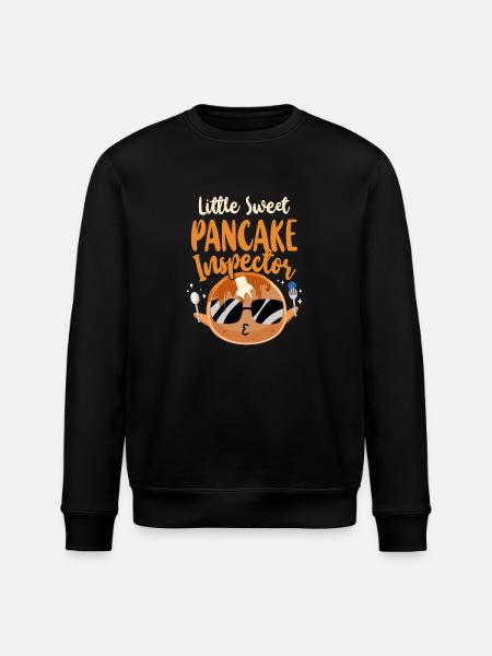 Pancake Lover Kids Little Sweet - Stanley/Stella ROLLER Unisex Organic Sweatshirt - black