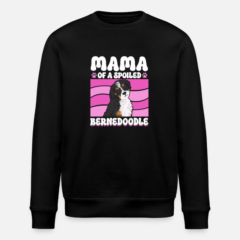 Bernedoodle Hund - Stanley/Stella Unisex Bio-Sweatshirt ROLLER - Schwarz