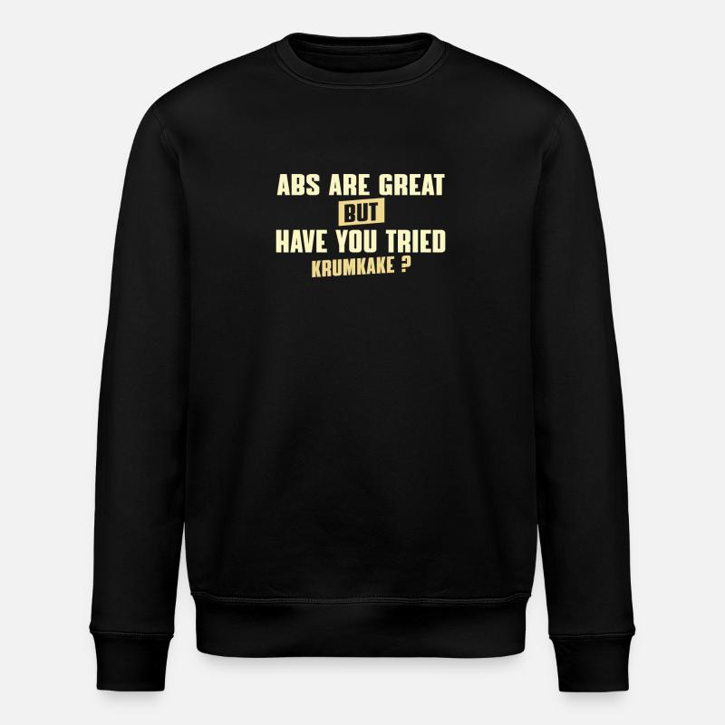 Funny Krumkake Saying - Stanley/Stella ROLLER Unisex Organic Sweatshirt - black