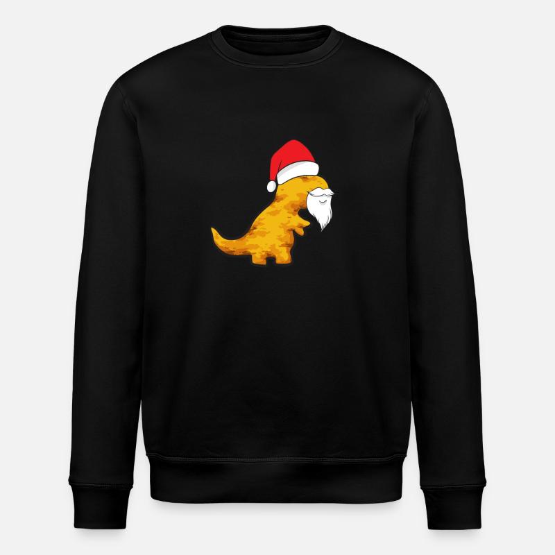 Dino Nuggets Dinosaur Chicken Nuggets - Stanley/Stella ROLLER Unisex Organic Sweatshirt - black
