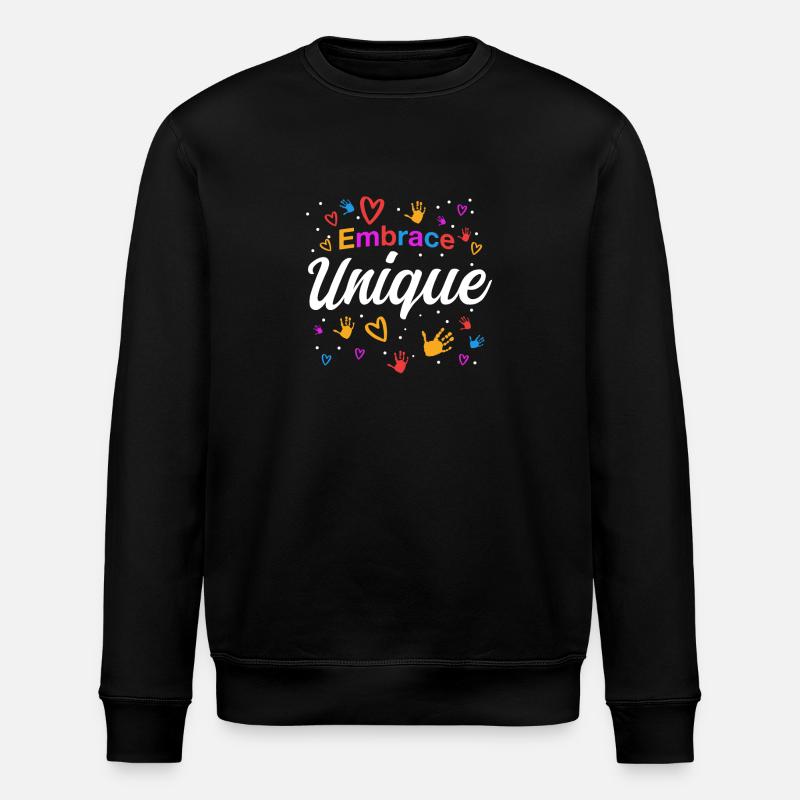 Autism Gift Idea - Stanley/Stella ROLLER Unisex Organic Sweatshirt - black