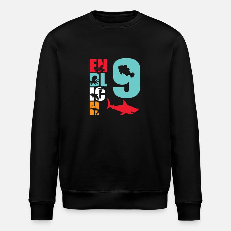 Enfin 9 Requin - Sweat bio ROLLER Stanley/Stella Unisexe - noir