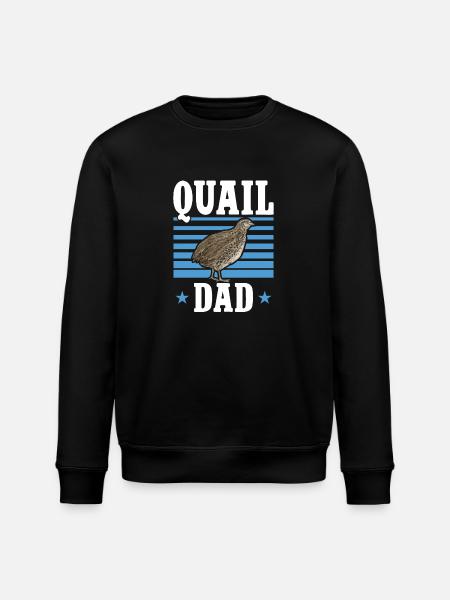 Quail Bird - Stanley/Stella ROLLER Unisex Organic Sweatshirt - black