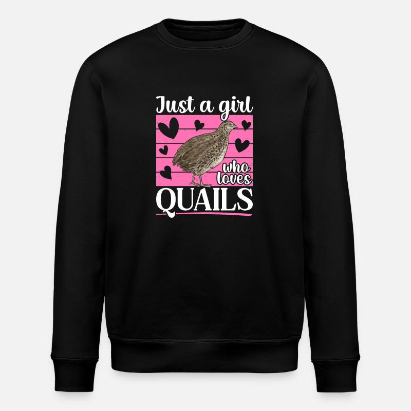 Oiseau de caille - Sweat bio ROLLER Stanley/Stella Unisexe - noir