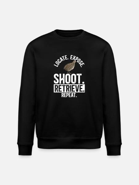 Wachtel Vogel - Stanley/Stella Unisex Bio-Sweatshirt ROLLER - Schwarz