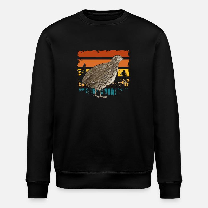 Oiseau de caille - Sweat bio ROLLER Stanley/Stella Unisexe - noir