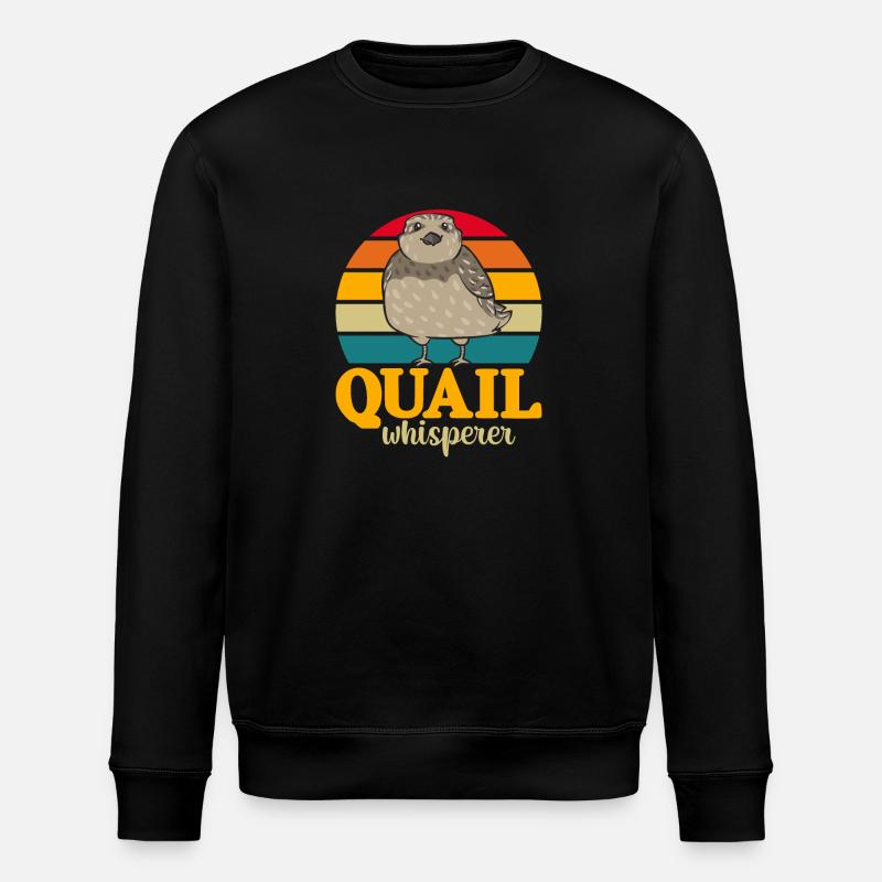 Oiseau de caille - Sweat bio ROLLER Stanley/Stella Unisexe - noir