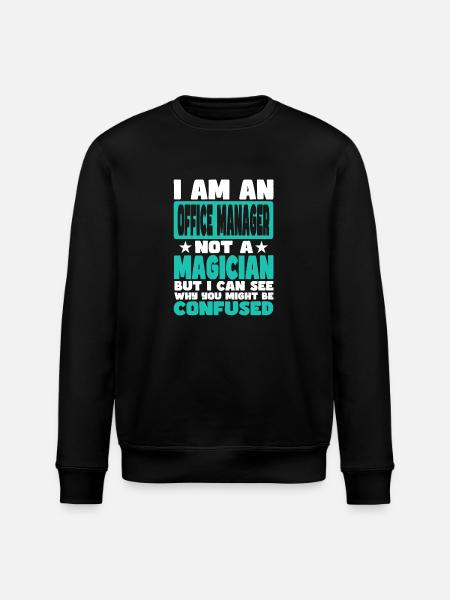 Office Manager - Stanley/Stella ROLLER Unisex Organic Sweatshirt - black