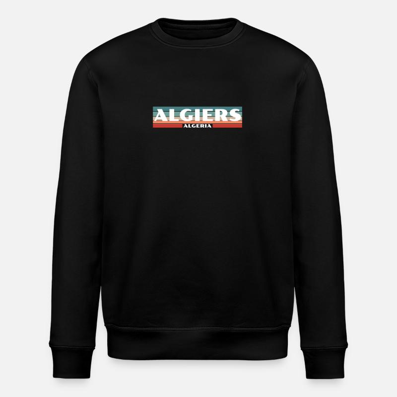 Algiers Algeria Retro Algerian - Stanley/Stella ROLLER Unisex Organic Sweatshirt - black