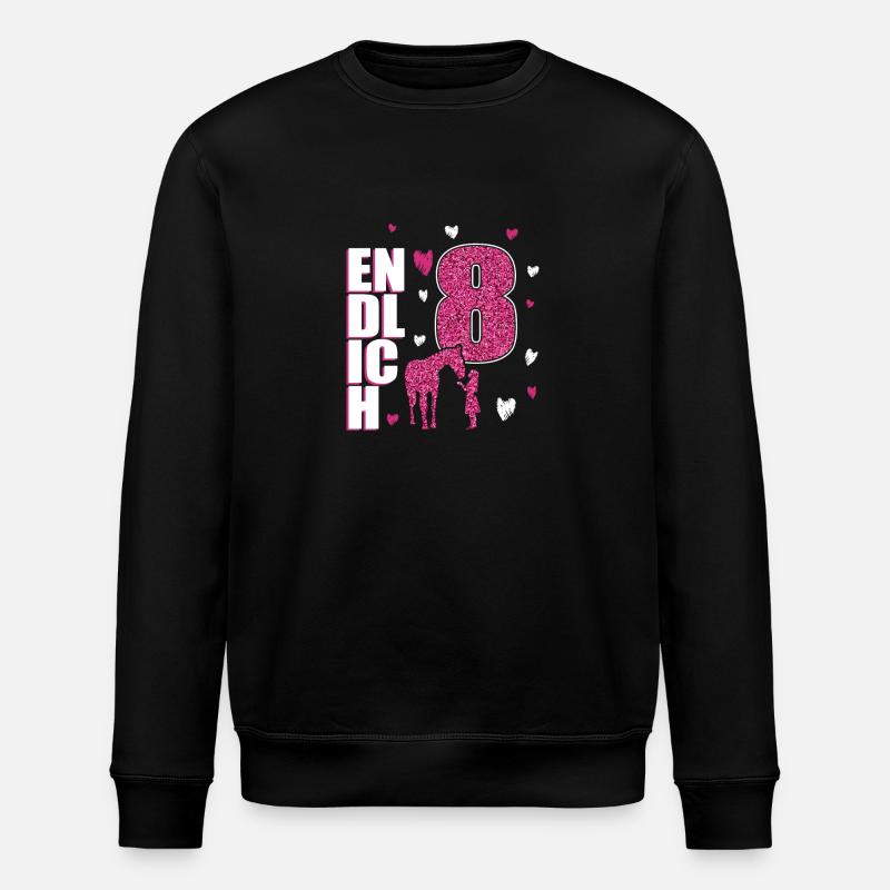 Enfin 8 chevaux poney - Sweat bio ROLLER Stanley/Stella Unisexe - noir