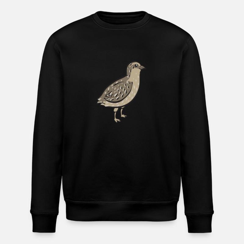 Wachtel Vogel - Stanley/Stella Unisex Bio-Sweatshirt ROLLER - Schwarz