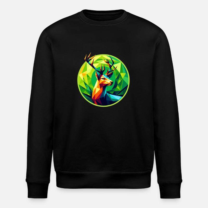 Hirsch - Stanley/Stella Unisex Bio-Sweatshirt ROLLER - Schwarz