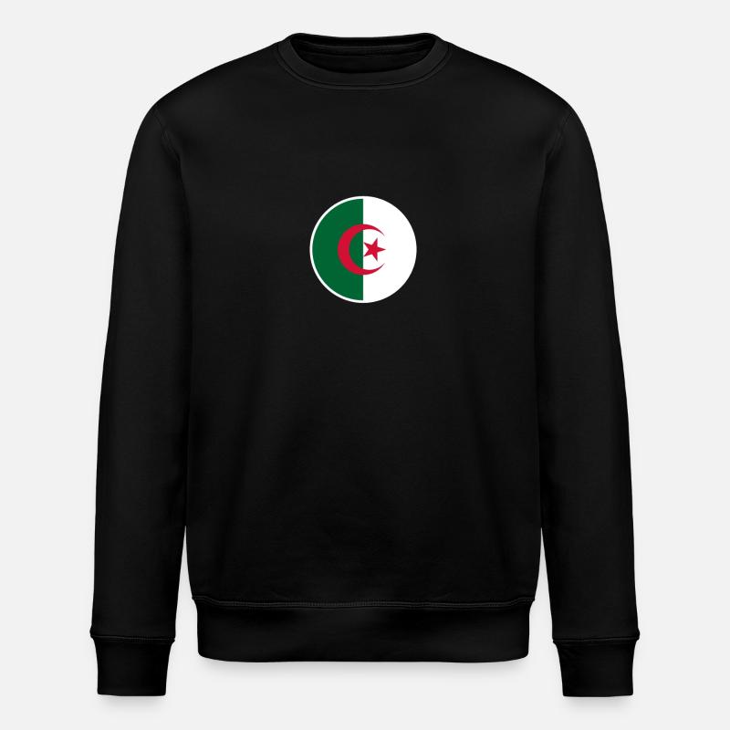 Algeria Algerian Flag Algerian - Stanley/Stella ROLLER Unisex Organic Sweatshirt - black