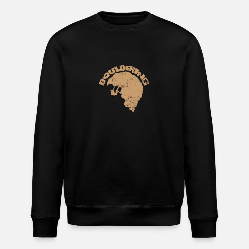 Bouldering Hobby - Stanley/Stella ROLLER Unisex Organic Sweatshirt - black